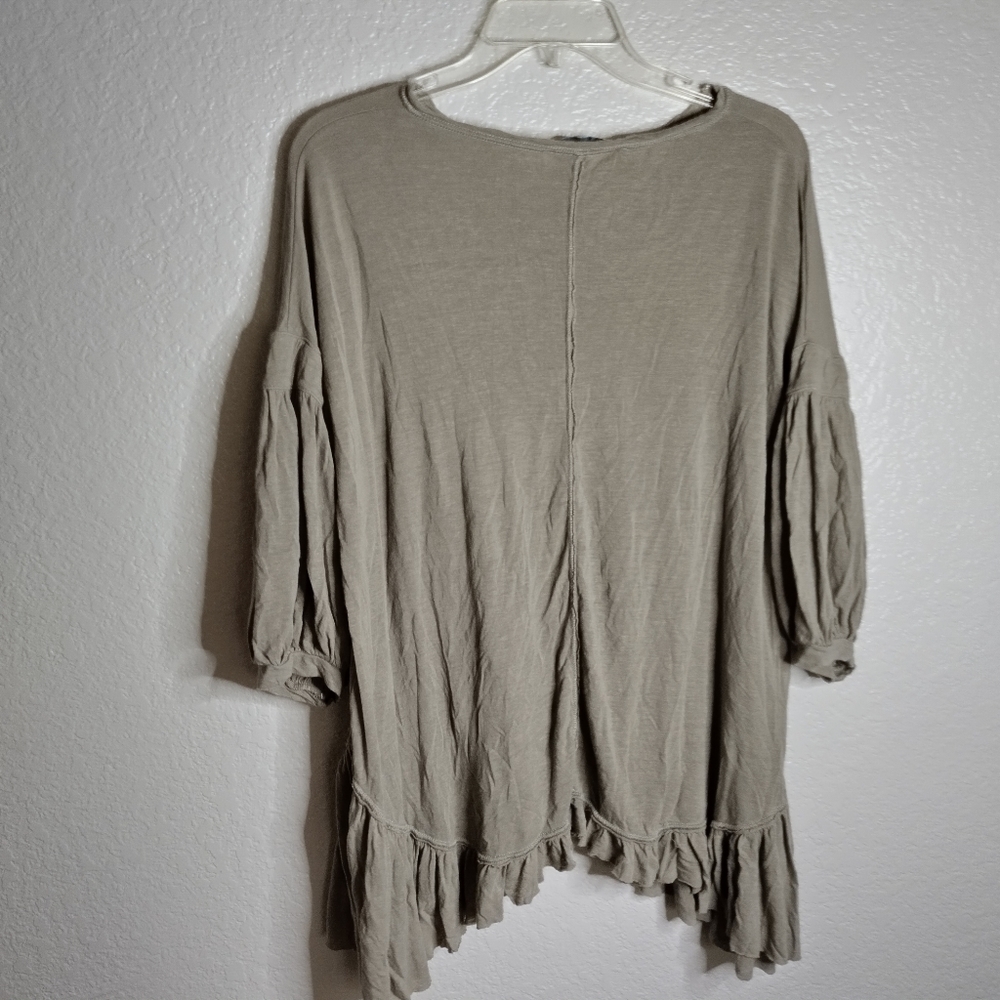 Free People Beach boho oversized tunic top sz M - Picture 6 of 7